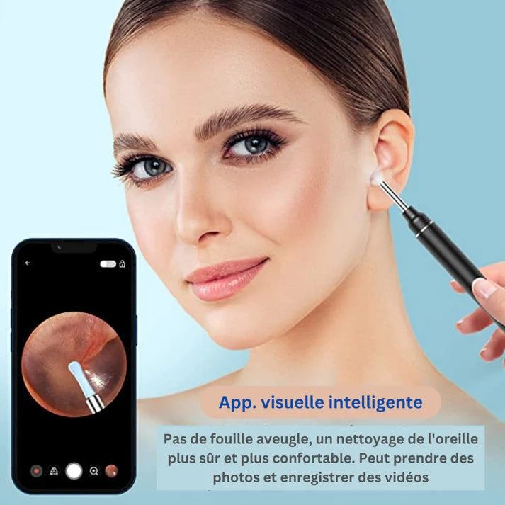 Nettoyeur d'oreille avec camera intelligente
