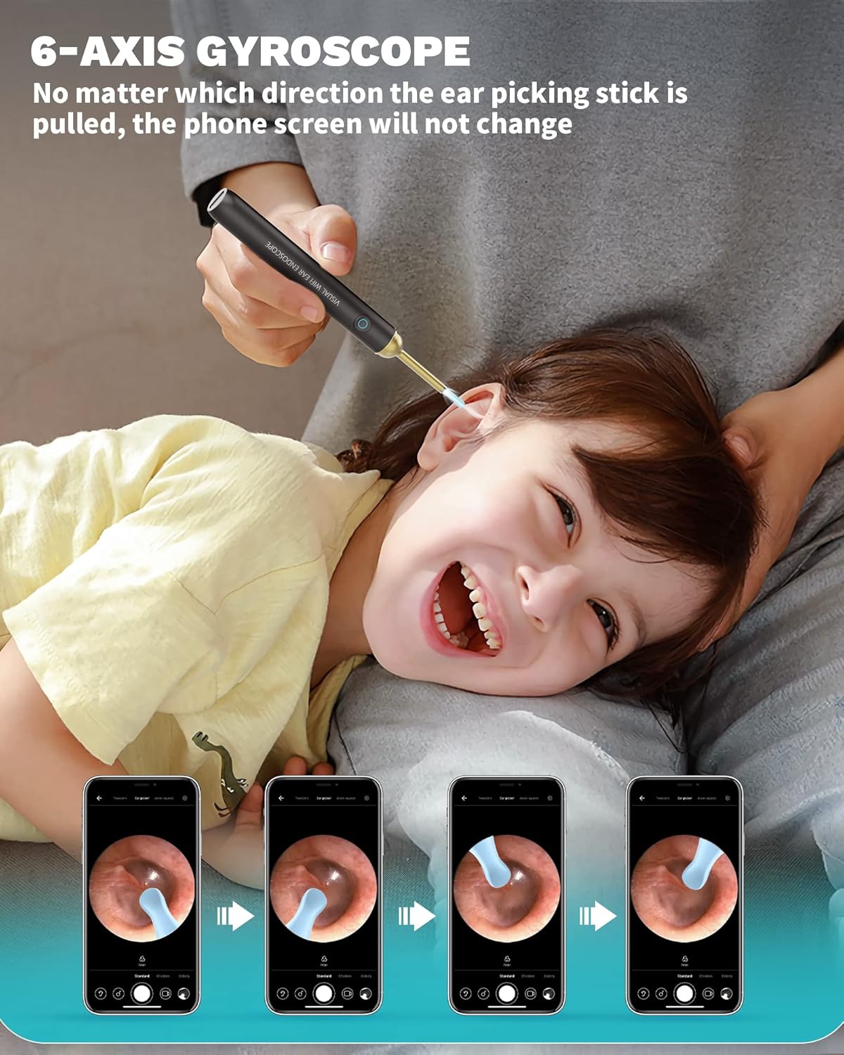 Nettoyeur d'oreille avec camera intelligente